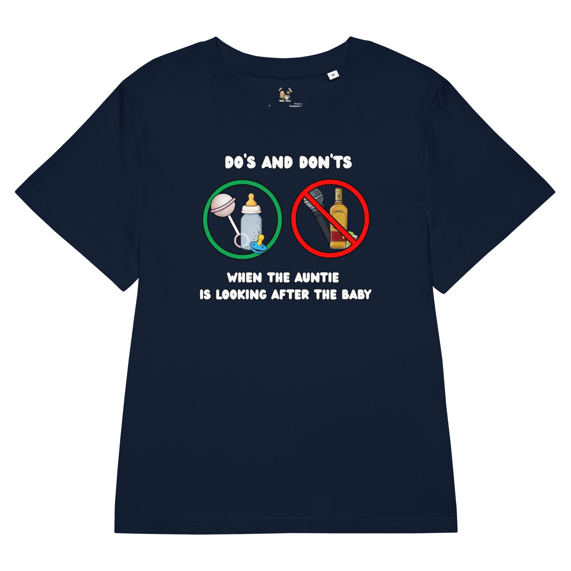 From Shots to Swaddles Organic Cotton Women's T-Shirt - Real TalkT-SHIRT