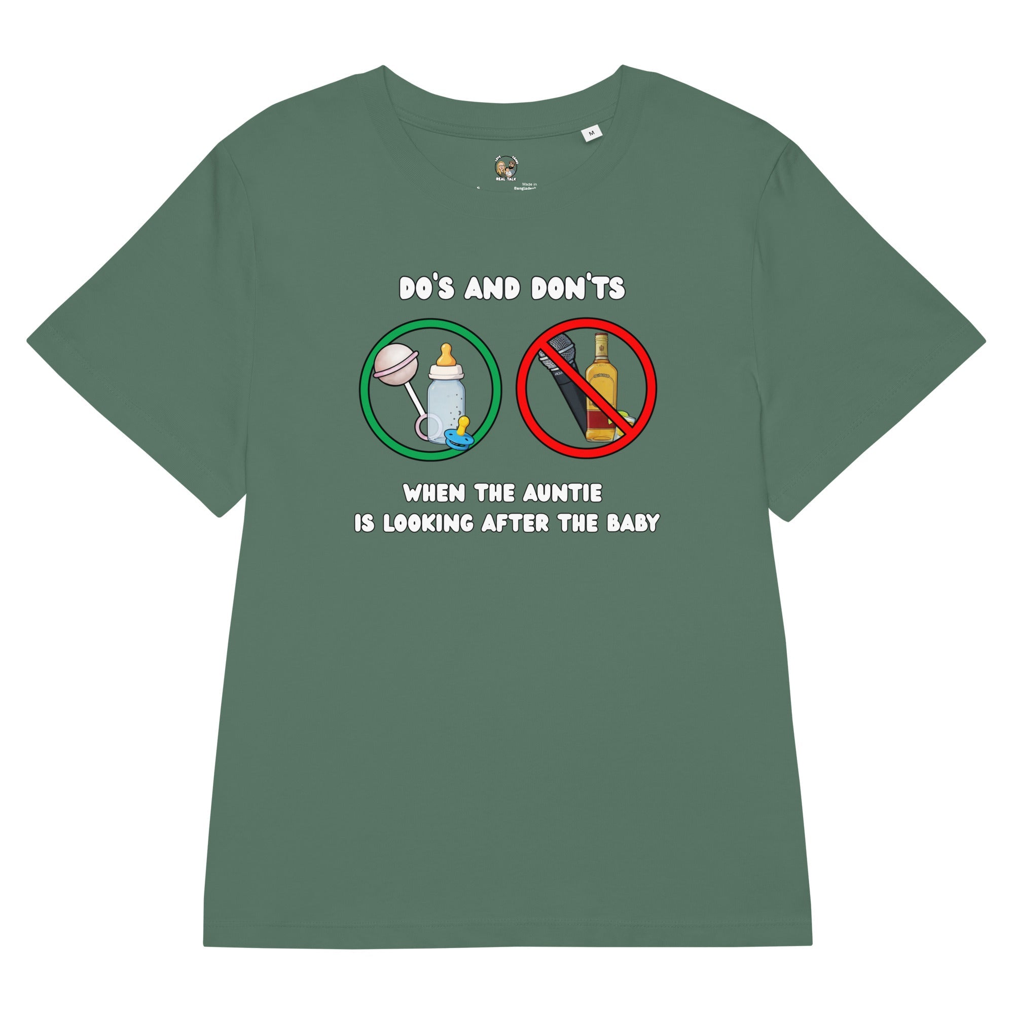 From Shots to Swaddles Organic Cotton Women's T-Shirt - Real TalkT-SHIRT
