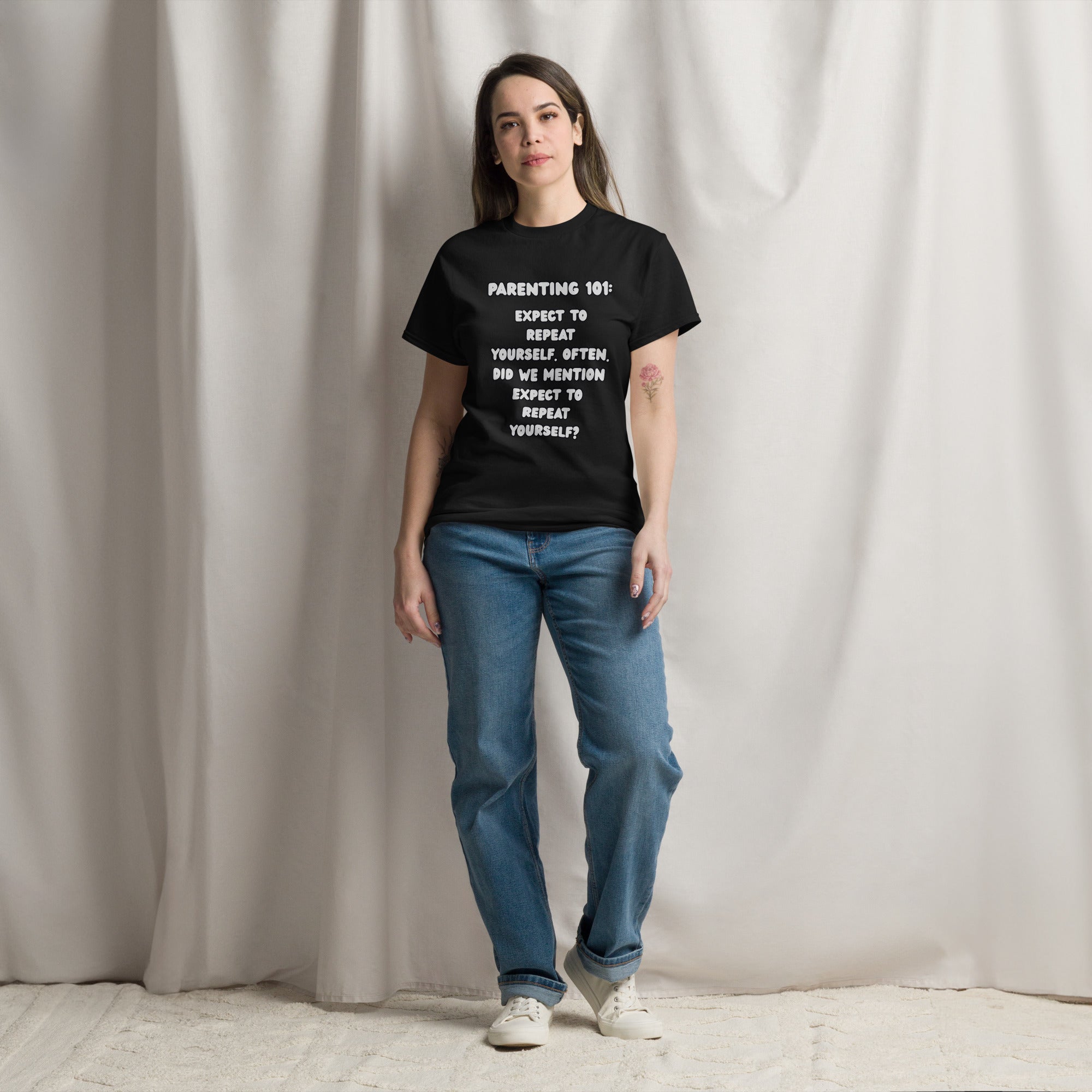 Parenting 101 Funny Unisex Cotton T-Shirt - Real TalkT-SHIRT