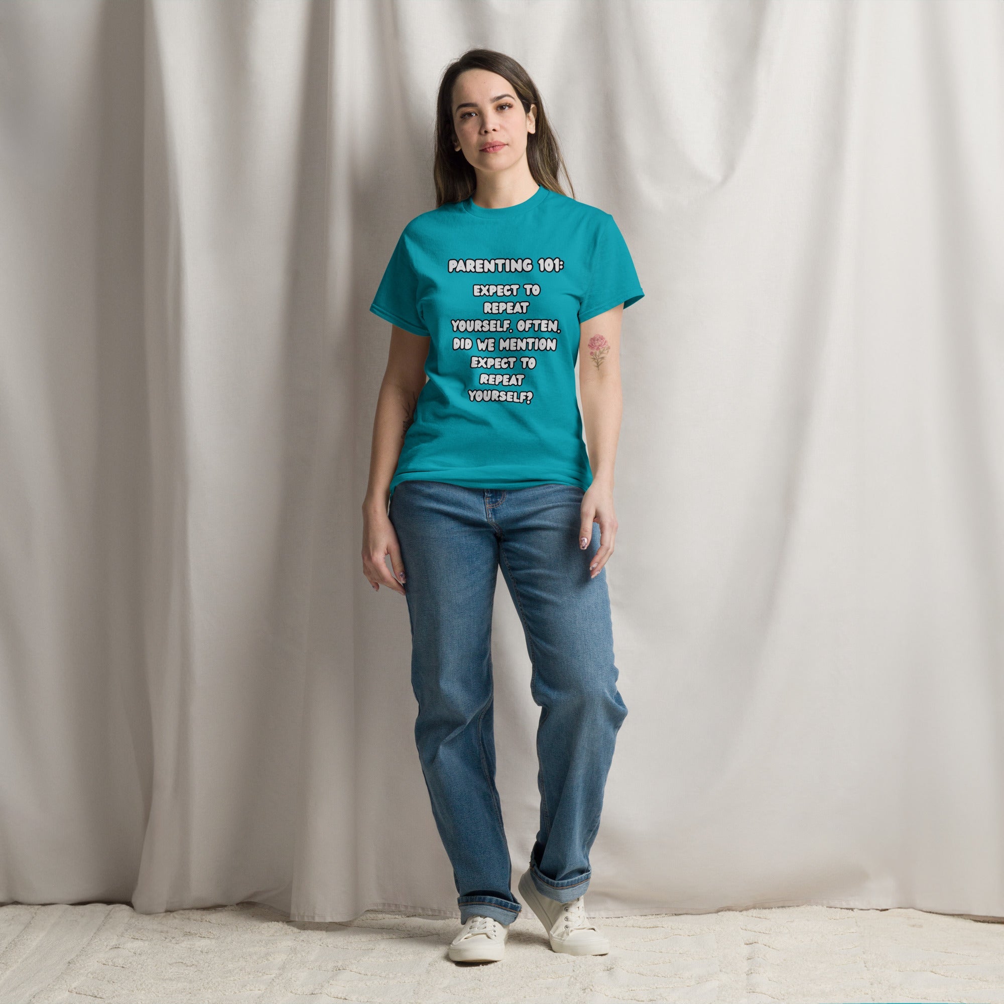 Parenting 101 Funny Unisex Cotton T-Shirt - Real TalkT-SHIRT