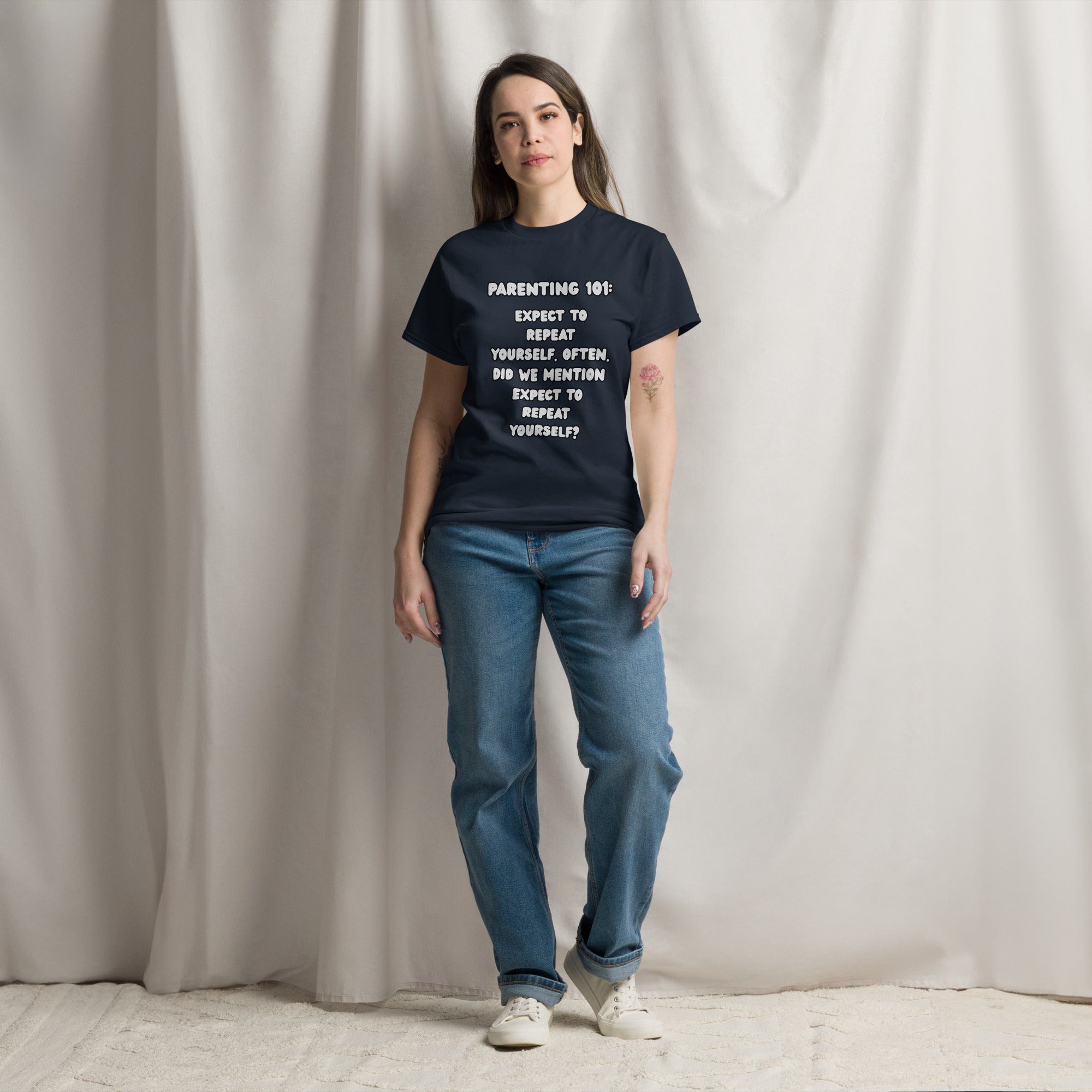 Parenting 101 Funny Unisex Cotton T-Shirt - Real TalkT-SHIRT