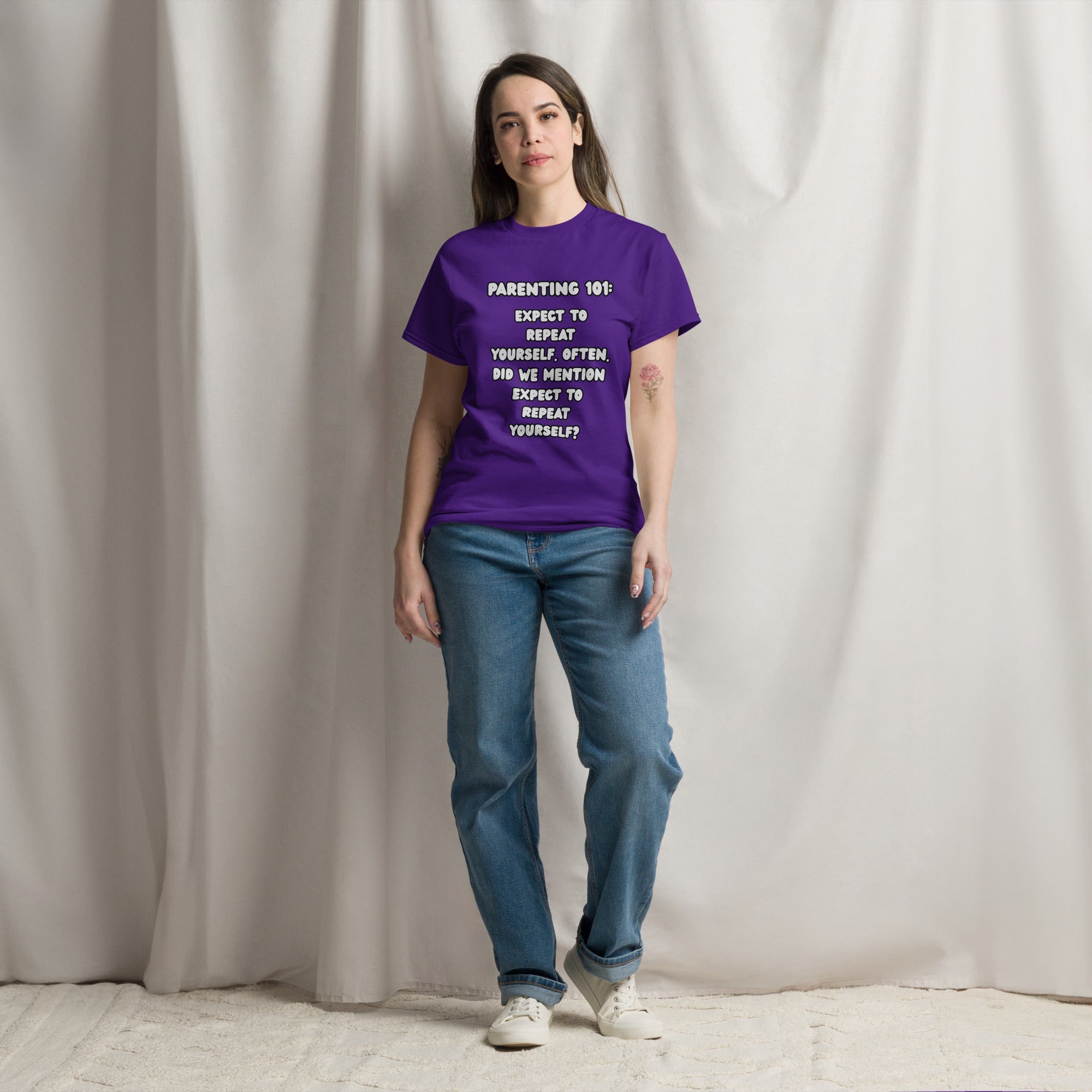 Parenting 101 Funny Unisex Cotton T-Shirt - Real TalkT-SHIRT