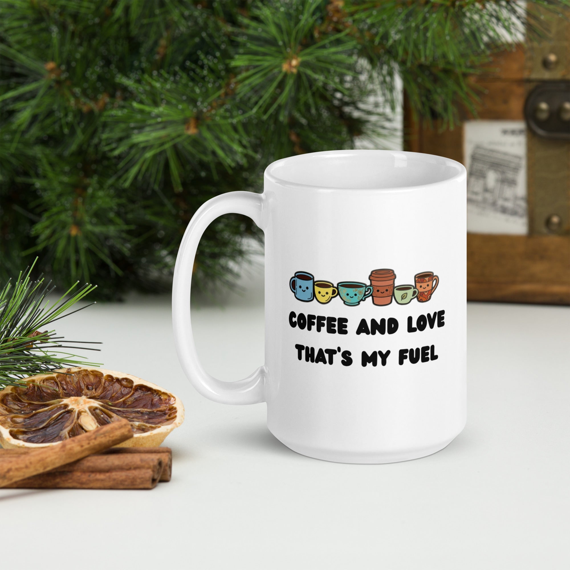 The Coffee and Love "Fuel Up" Ceramic Mug - Real TalkMugs